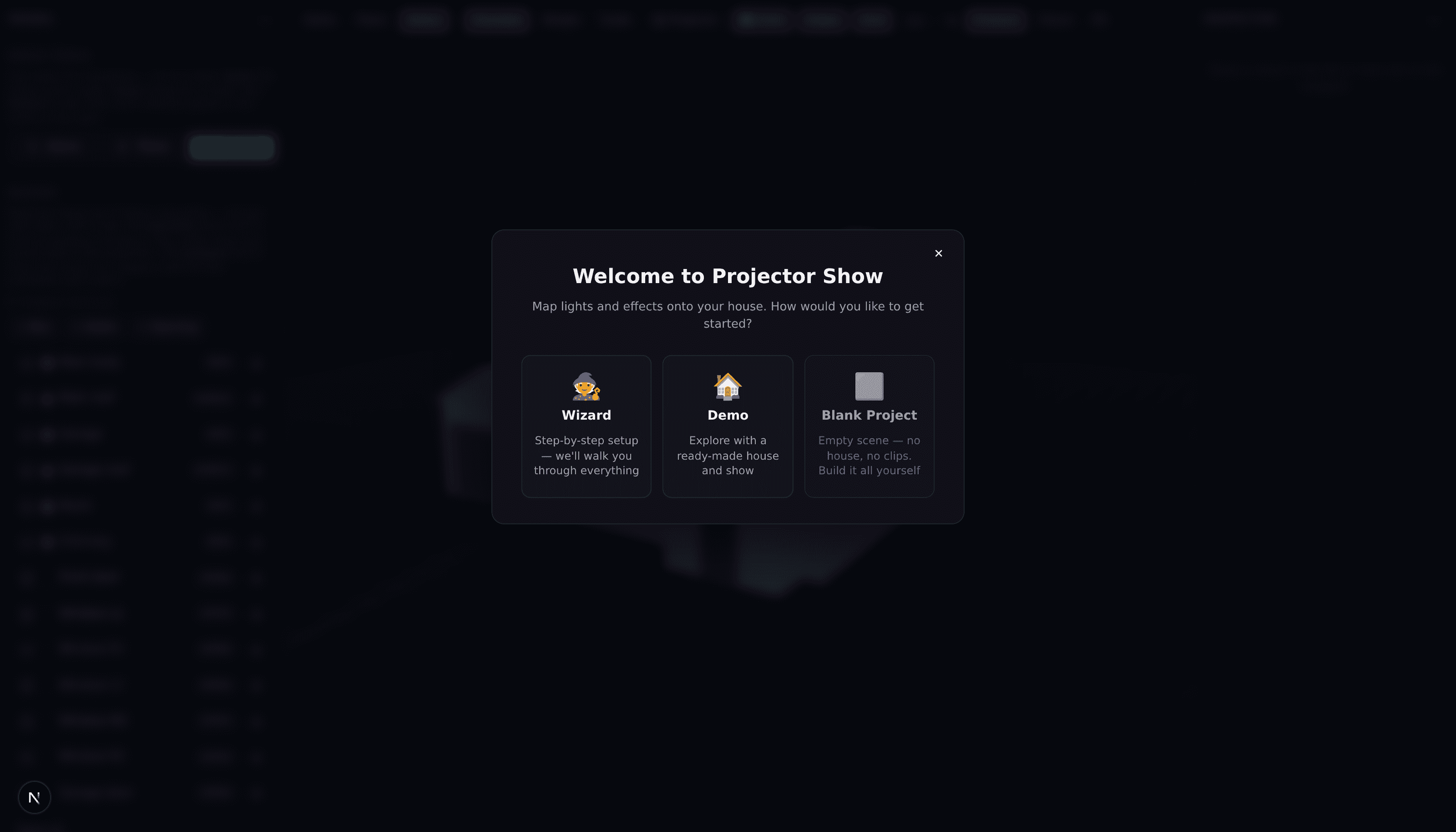 screenshot · empty project